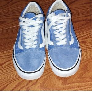 Vans Old Skool Lace Up Low Top Blue Skater Sneaker  Women's 9  Mens 7.5  751505